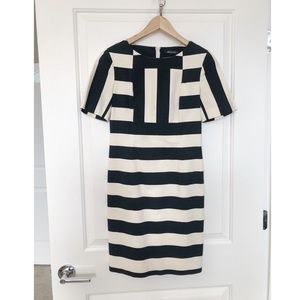 Gerolamo Business Casual Dress Black/White